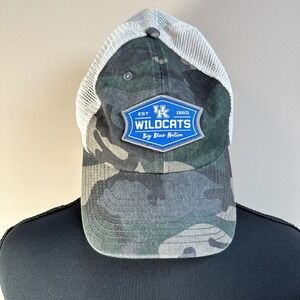 Kentucky Wildcats Trucker Hat Camo Mesh Baseball Cap Big‎ Blue Nation NCAA